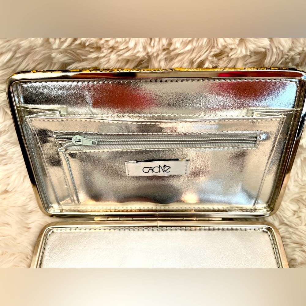 Cache Snake Print Clutch - image 4